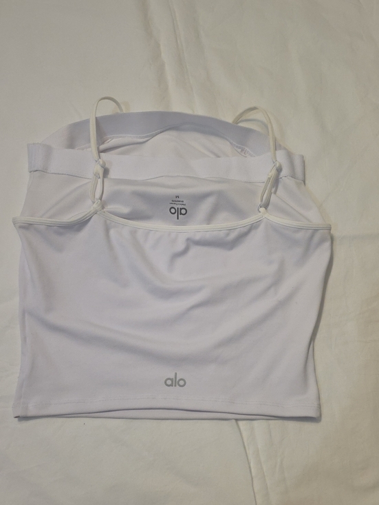 ALO Yoga Tops - ALO Yoga White Strappy Crop Tank